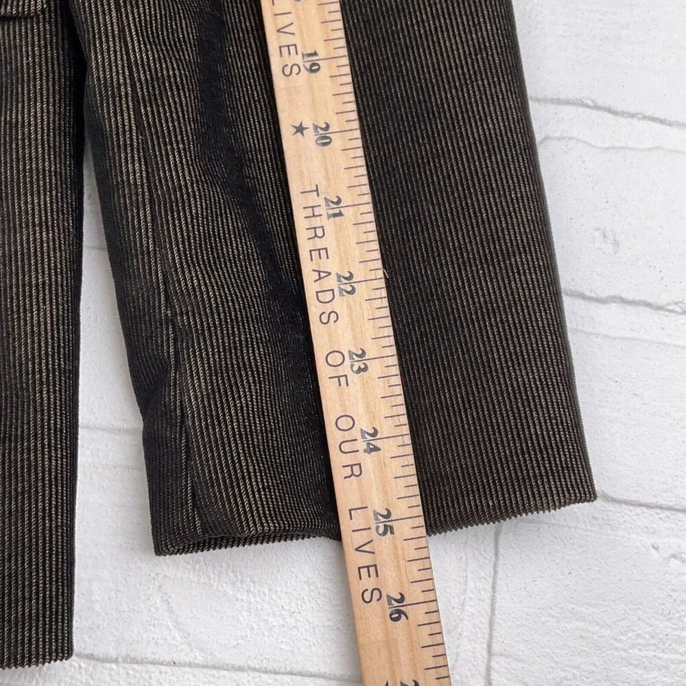 Blue Pronto‎ Uomo Blazer Men Large Black Tan Corduroy Retro Rock Casual Jacket